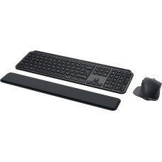 Logitech Klawiatura logitech mx keys s combo + myszka biuro rf wireless + bluetooth qwerty amerykański międzynarodowy grafitowy