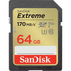 Sandisk extreme sdxc 64gb 170/80 mb/s a2