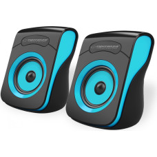 Esperanza Głośniki flamenco 2.0 usb czarno-niebieskie
