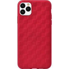 Devia Woven2 Pattern Design Soft Case iPhone 11 Pro Max red