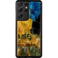 Ikins case for Samsung Galaxy S21 Ultra cafe terrace black