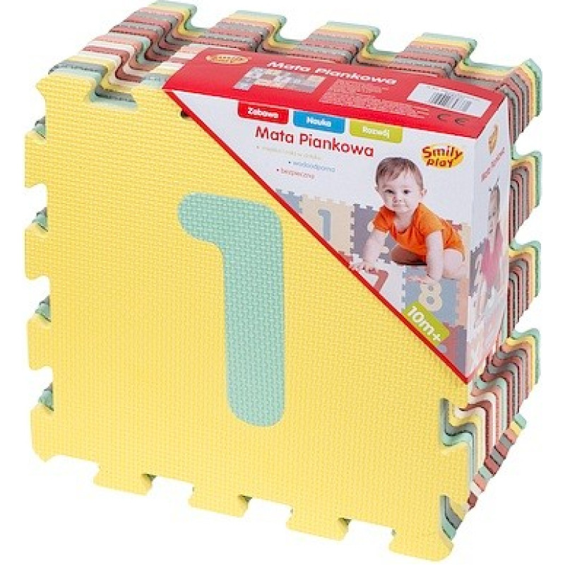 Smily Play Mata piankowa pastelowa cyfry