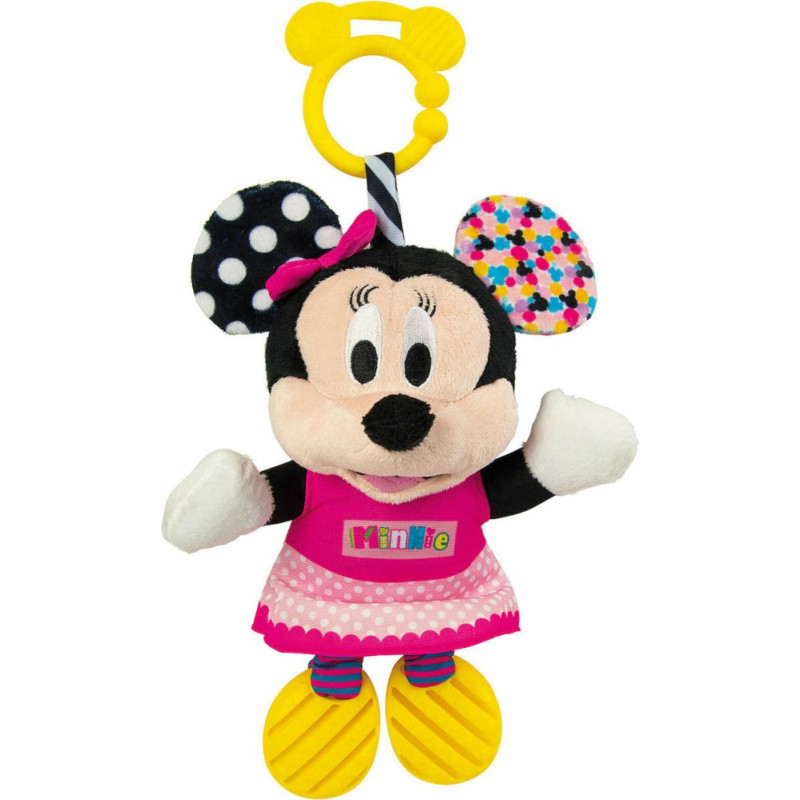 Clementoni AS Disney Baby Clementoni Minnie First Activities Plush Toy with Teething Ring (1000-17164)