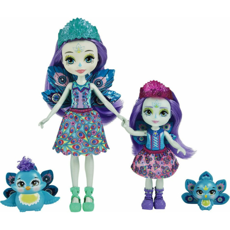 Mattel Enchantimals - Patter Peacock  Flap Sisters (HCF83)