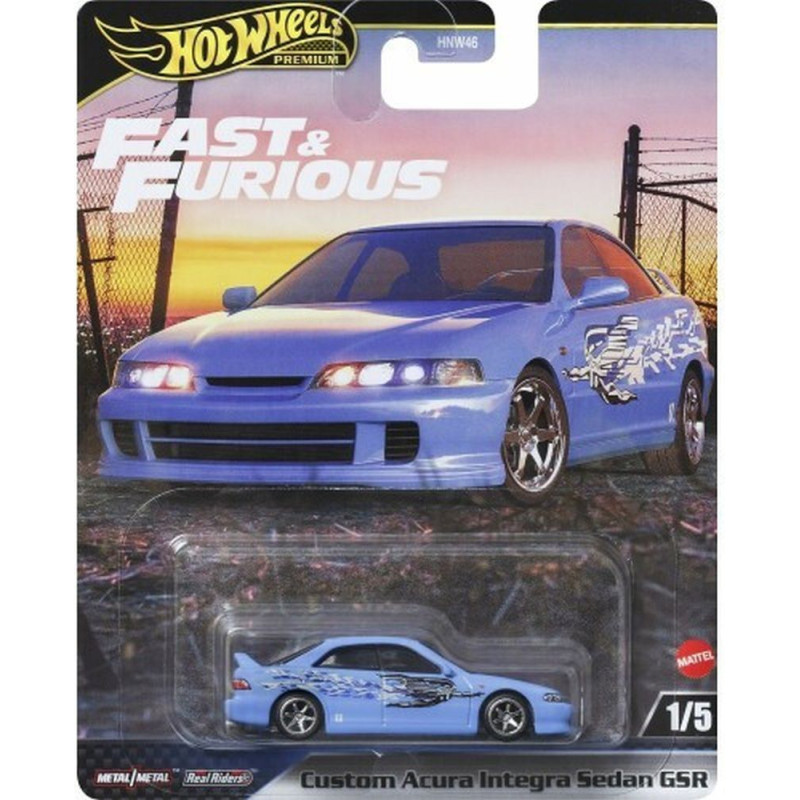 Mattel Hot Wheels Premium: Fast  Furious - Custom Acura Interga Sedan GSR (JDJ13)