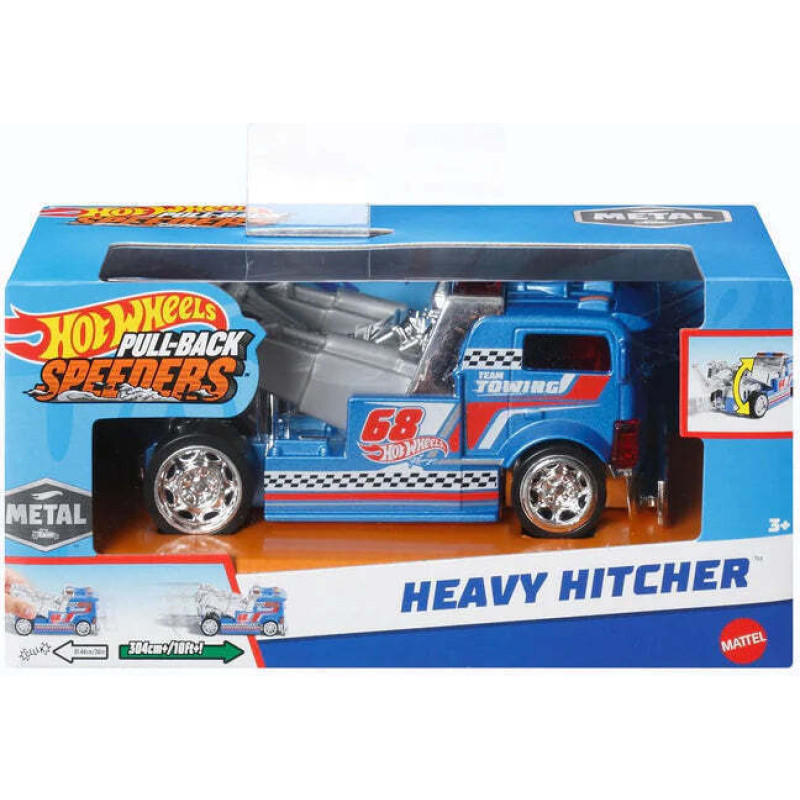 Mattel Hot Wheels: Pull-Back Speeders - Heavy Hitcher (1:43) (HPR80)