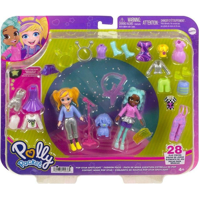 Mattel Polly Pocket - Pop Star Spotlight Fashion Pack (HKV97)