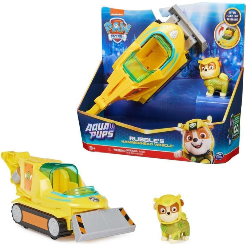 Spin Master Paw Patrol: Aqua Pups - Rubbles Hammerhead Vehicle (20139010)