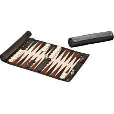 Philos Backgammon, travel, rollable, imitation leather nardi