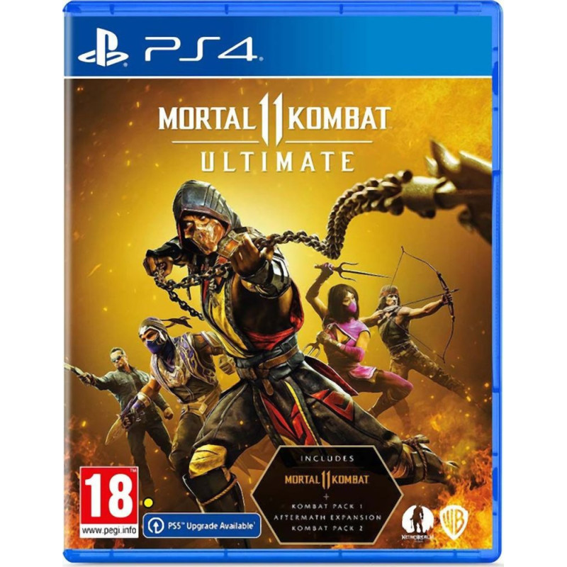 Warner Bros. PS4 Mortal Kombat 11 - Ultimate Edition (Includes Kombat Pack 1  2 + Aftermath Expansion)