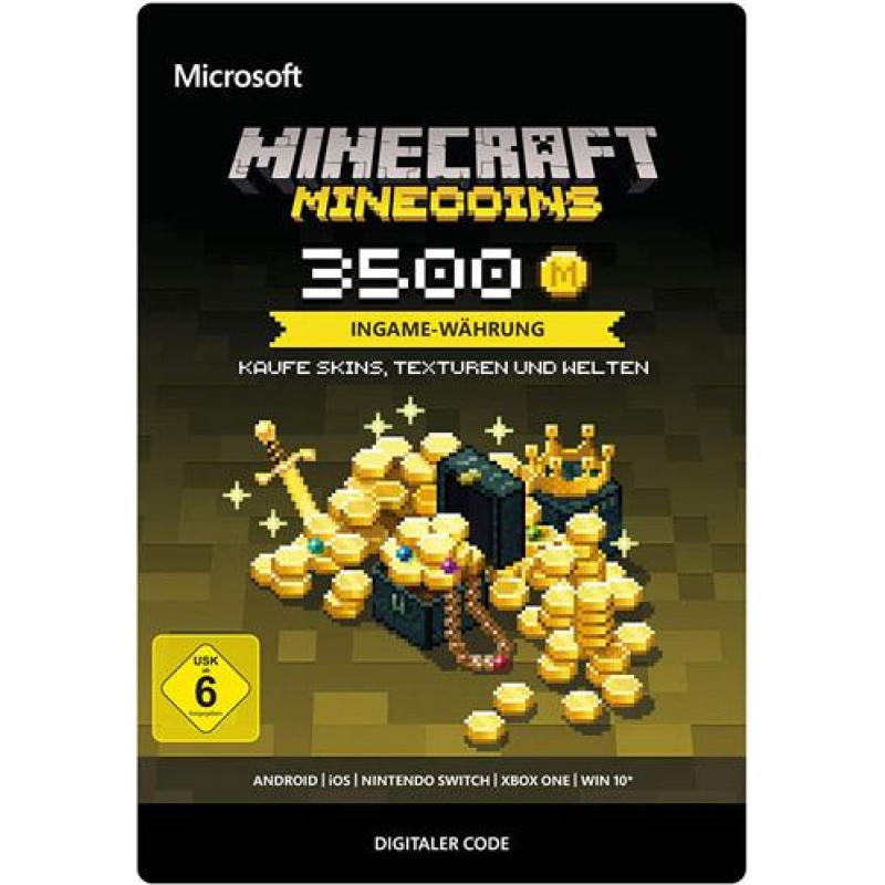 Minecraft 3500 MineCoins dāvanu karte