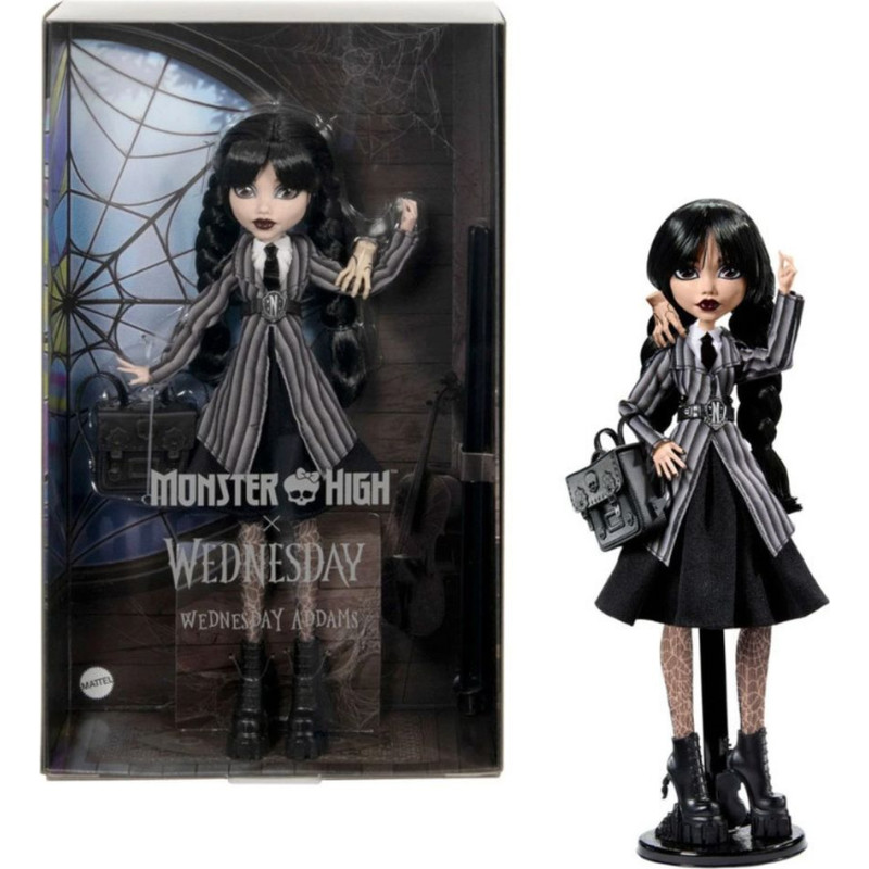 Mattel Monster High X Wednesday - Wednesday Addams (School Outfit) (HXJ04)