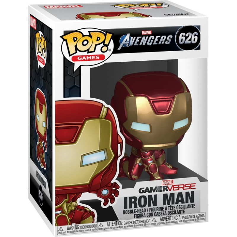 Funko Pop! Marvel: Avengers Gameverse - Iron Man (Stark Tech Suit) #626 Bobble-Head Vinyl Figure