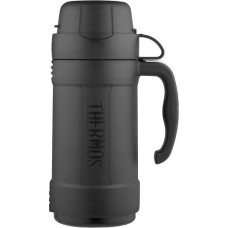 Thermos Termos szklany 500 ml z jednym kubkiem thermos - czarny
