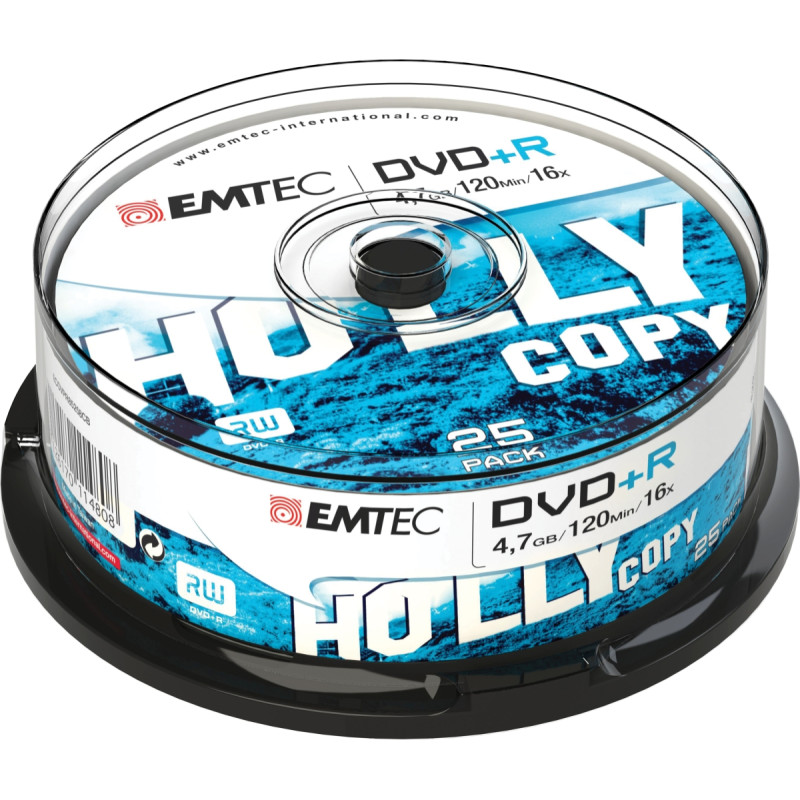 Emtec DVD+R 4,7GB 16x Holly Copy 25 pcs  Cake Box