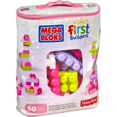 Mega Bloks Klocki 60 elementów torba różowa