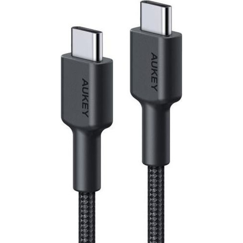 Aukey Cb-cd45 nylonowy kabel usb c - usb c | 0,9m | 3a | 60w pd | 20v