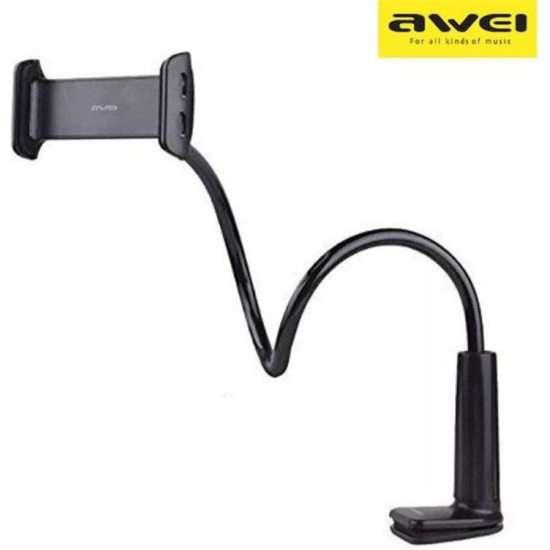 Awei Uchwyt biurkowy x3 do 10,5 cala czarny