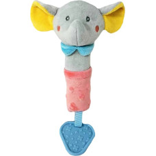 Tulilo Zabawka z dźwiękiem słonik brzoskwiniowo-szary 17 cm