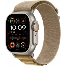 Apple Watch ultra 2 gps + cellular, koperta 49 mm z tytanu w kolorze naturalnym z opaską alpine m w kolorze beżowym