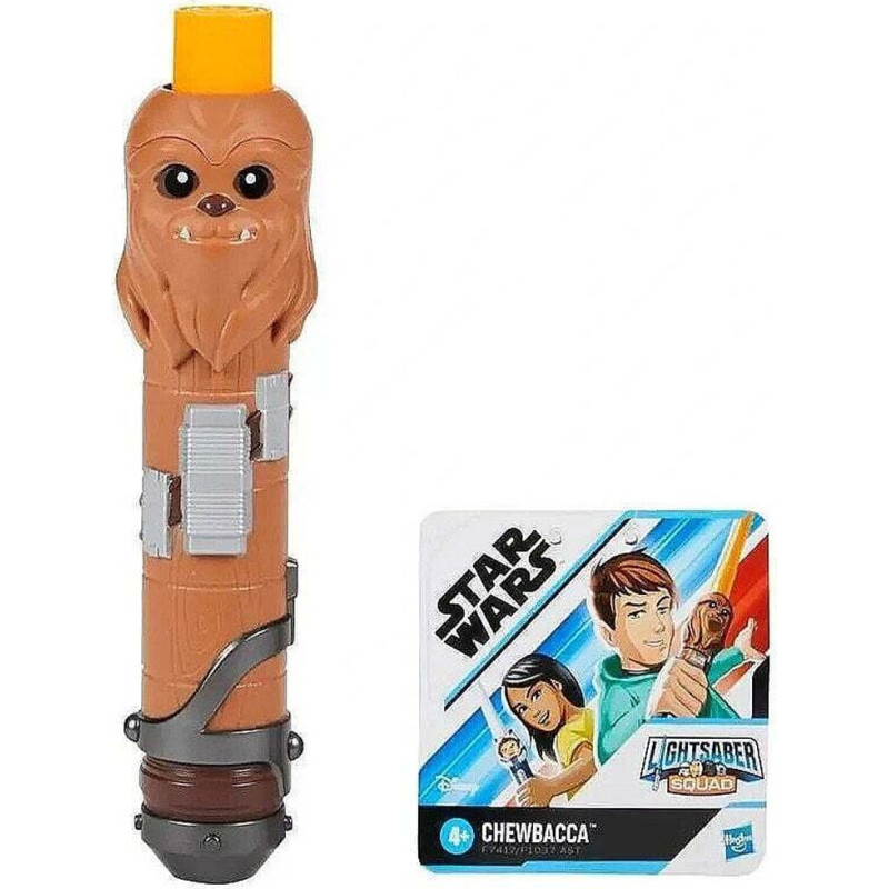 Hasbro Disney Star Wars: Lightsaber Squad - Chewbacca Extendable Orange Lightsaber (F7417)