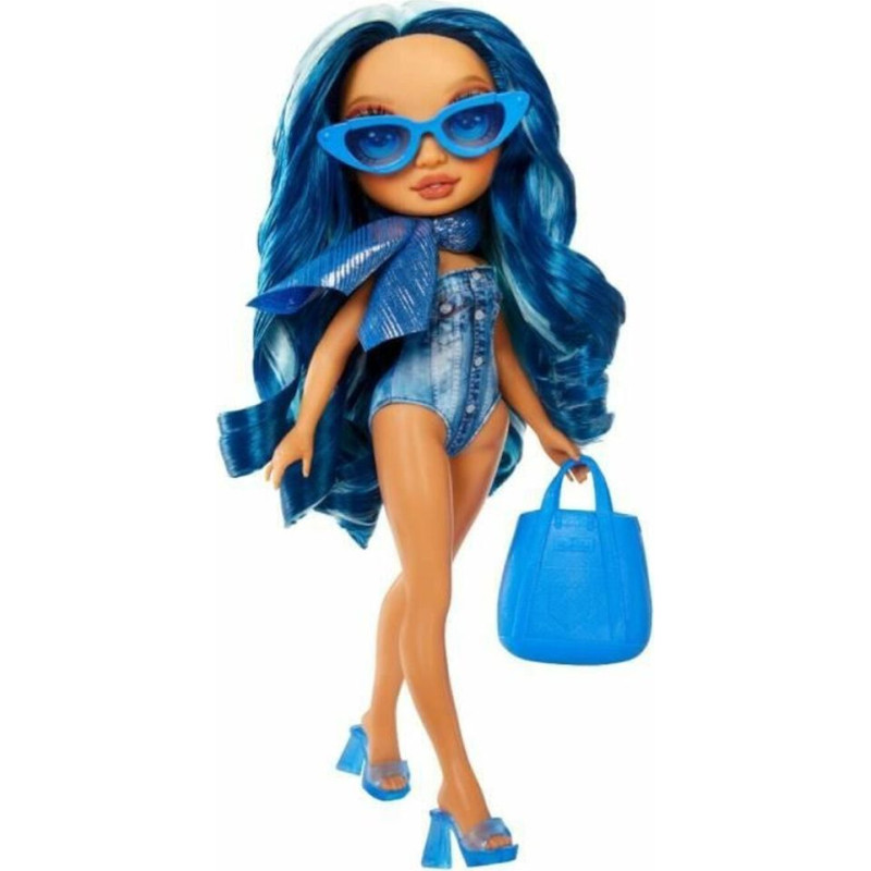 MGA Rainbow High: Swim  Style Fashion Doll- Skyler Bradshaw (Blue) Doll (507307-EUC)