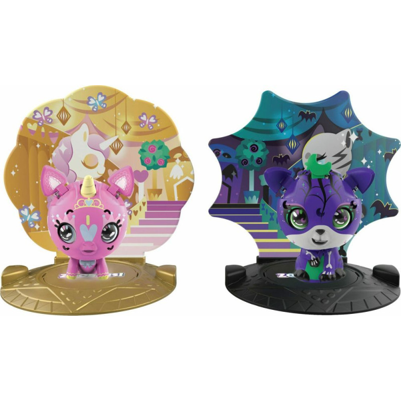 Spin Master Zoobles!: Zoobles  Happitat Opposite Obsessed Sweet Unicorn  Spooky Tiger (2-Pack) (20135096)