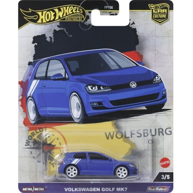 Mattel Hot Wheels Premium: Car Culture - Volkswagen Golf MK7 Vehicle (HRV79)