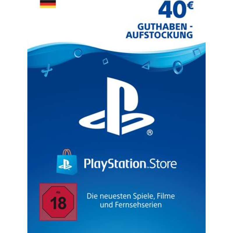 Sony PlayStation Network Card PSN PlayStation Store Germany 40 EUR