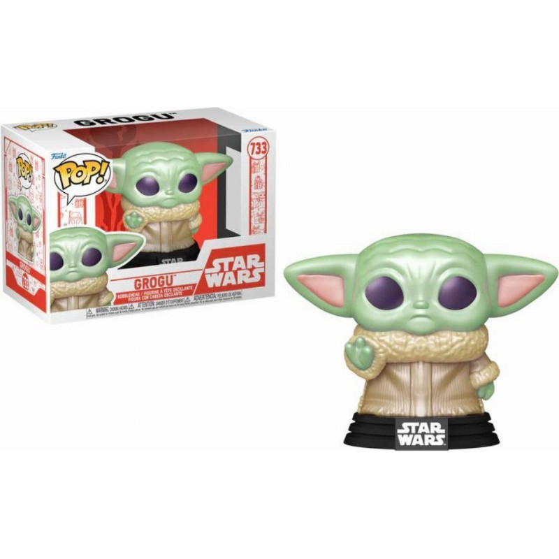 Funko Pop! Disney Star Wars: Holiday - Grogu #733 Bobble-Head Vinyl Figure