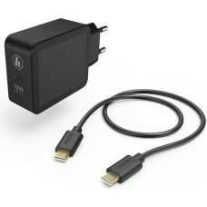 Hama 00183326 Charging Kit, USB-C PD / Qualcomm 18W, USB-C Cable 1.5m, Black