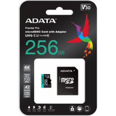 Adata Karta pamięci microsd premier pro 256 gb uhs1 u3 v30 a2 + adapter