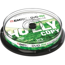 Emtec DVD-RW 4,7GB 1-4x Holly Copy 10 pcs  Cake Box