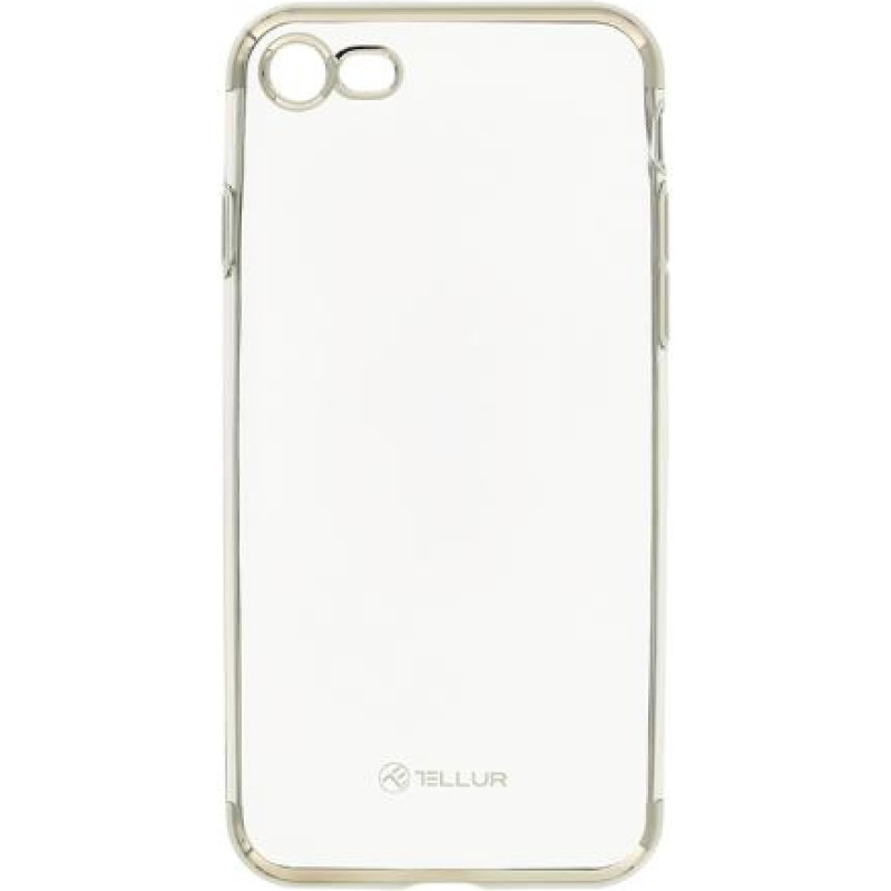 Tellur Cover Silicone Electroplated for iPhone 8 silver