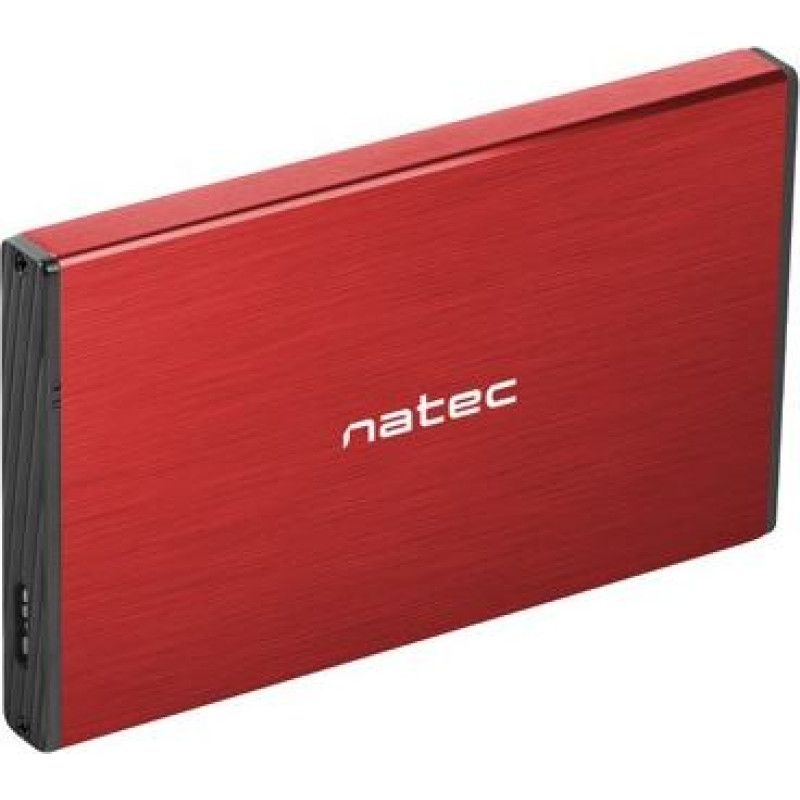 Natec Kieszeń zewnętrzna hdd/ssd sata rhino go 2,5 usb 3.0 czerwona