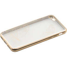 Tellur Cover Silicone for iPhone 7 Butterfly gold