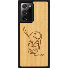 Man&Wood case for Galaxy Note 20 Ultra cat with fish