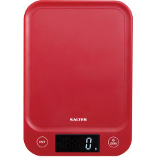 Salter 1067 RDDRA Digital Kitchen Scale, 5kg Capacity red