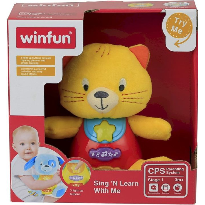 Smily Play Maskotka przytulaczek kotek miauczek interaktywny