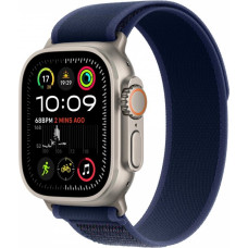 Apple Watch ultra 2 gps + cellular, koperta 49 mm z tytanu w kolorze naturalnym z opaską trial m/l w kolorze niebieskim
