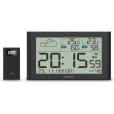 Hama Stacja pogody sylt termometr higrometr czarna