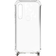 Evelatus Xiaomi Redmi Note 8 / Redmi Note 8 2021 Silicone TPU Transparent with Necklace Strap Gold