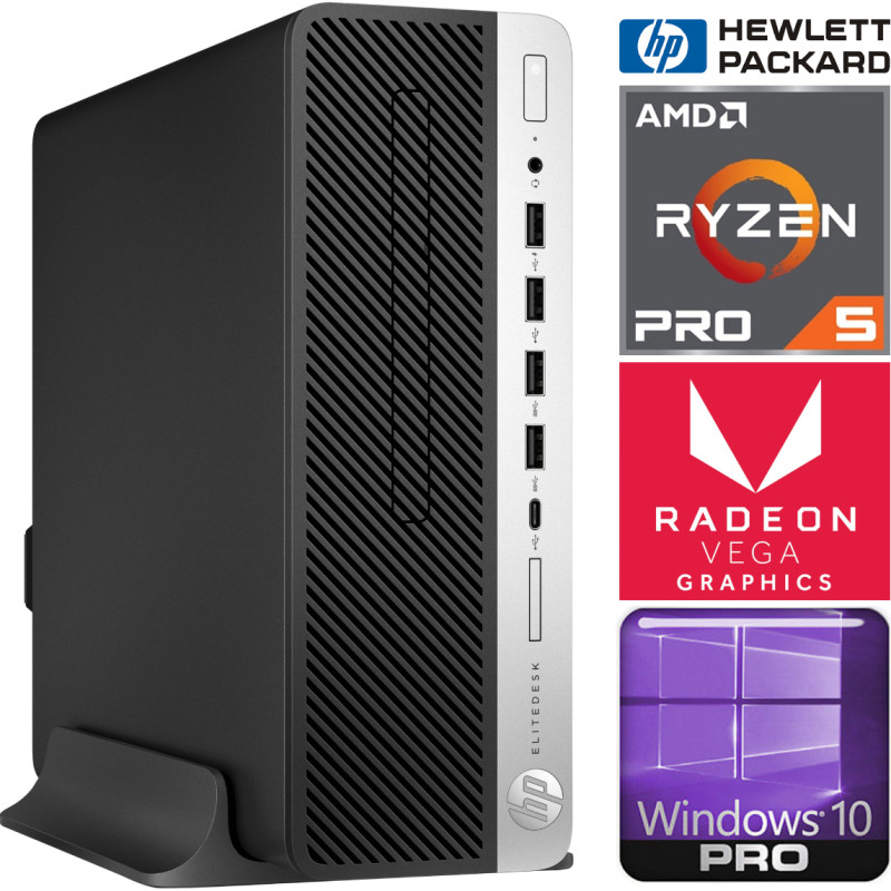 HP 705 G4 SFF Ryzen5 Pro 2400G/8GB/SSD 256GB/Win10 Pro RENEW