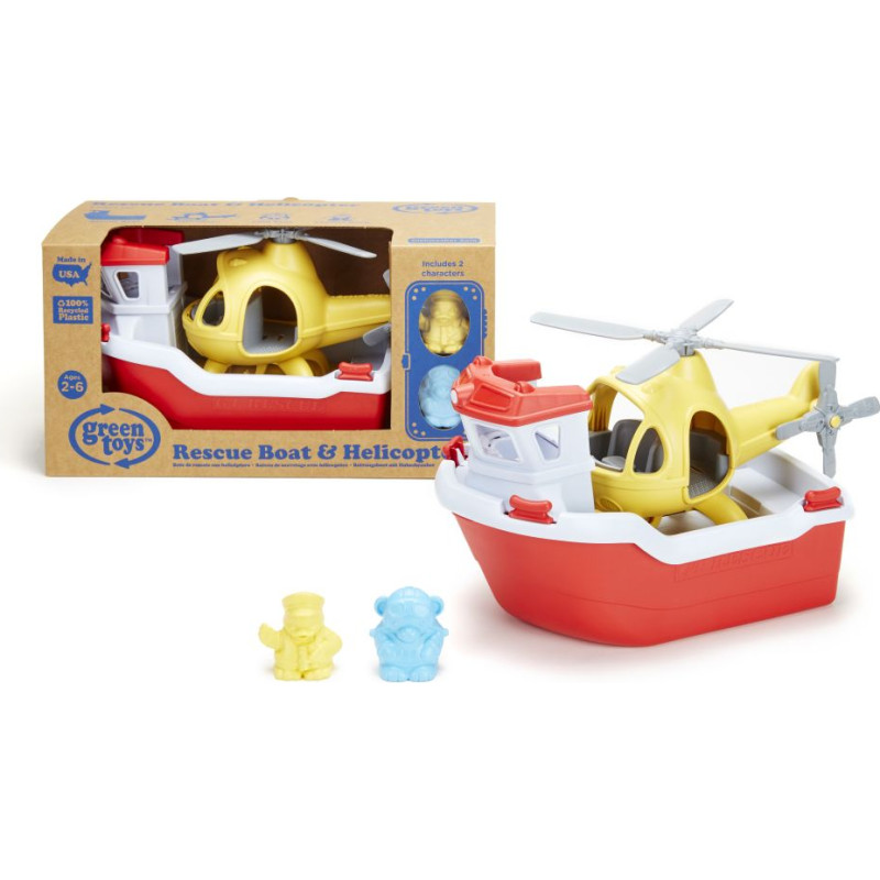 Green Toys : Rescue Boat with Helicopter (RBH1-1155)