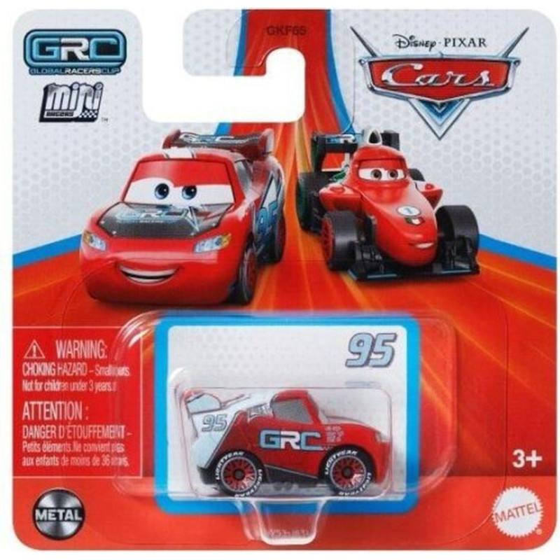 Mattel Disney Cars: GRC Mini Racers - Lightning McQueen Vehicle (HXY53)