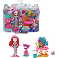 Mattel Enchantimals Royals: Ocean Kingdom - Ocean Treasures Shop (Milagra Mermaid  Scallop) Mermaid Set (HCF71)