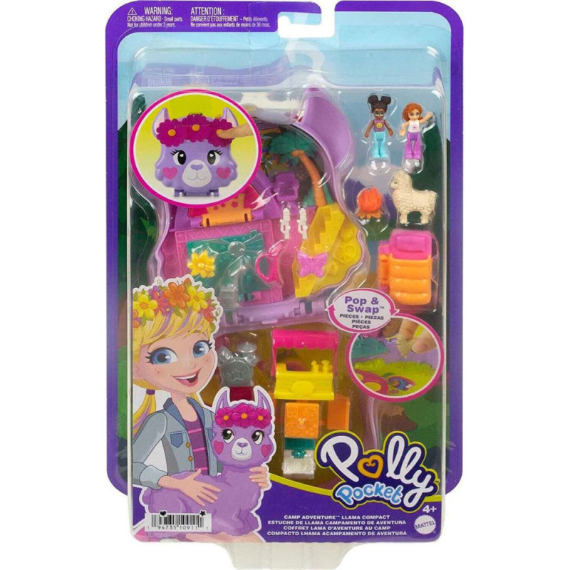 Mattel Polly Pocket: Camp Adventure Llama (HKV33)