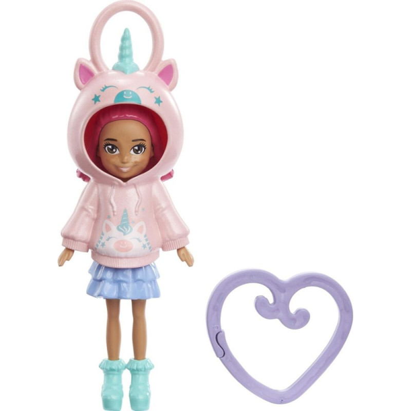 Mattel Polly Pocket: Hoodie Buddy - Unicorn Doll (HKW02)