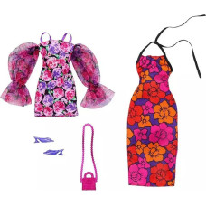 Mattel Μattel Barbie: Fashions 2-Pack Clothing Set - Dressy Floral-Themed and Accessory (HJT35)