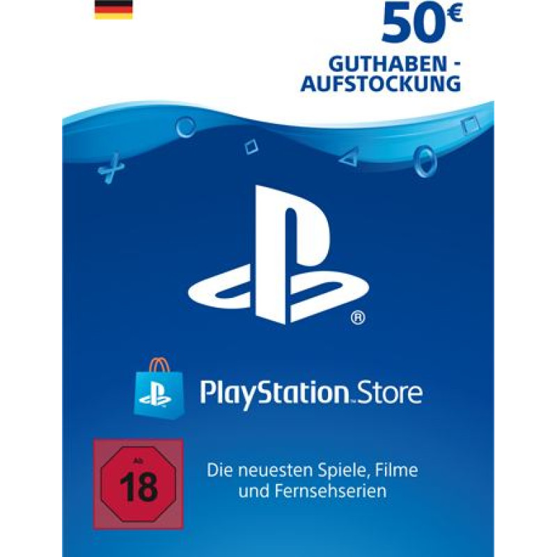 Sony PlayStation Network Card PSN PlayStation Store Germany 50 EUR